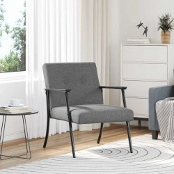 fotel Ciemnoszary 59 x 75 x 78 cm tkanina