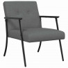 fotel Ciemnoszary 59 x 75 x 78 cm tkanina