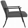 fotel Ciemnoszary 59 x 75 x 78 cm tkanina