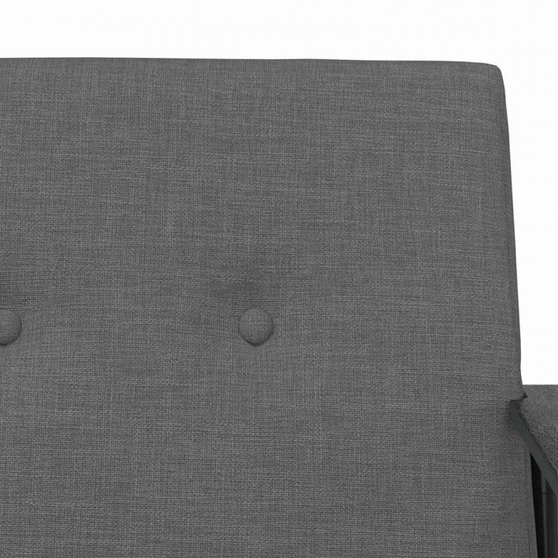 fotel Ciemnoszary 59 x 75 x 78 cm tkanina