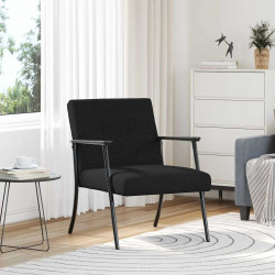 fotel Czarny 59 x 75 x 78 cm tkanina