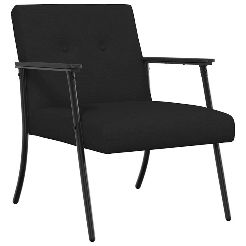 fotel Czarny 59 x 75 x 78 cm tkanina