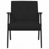 fotel Czarny 59 x 75 x 78 cm tkanina