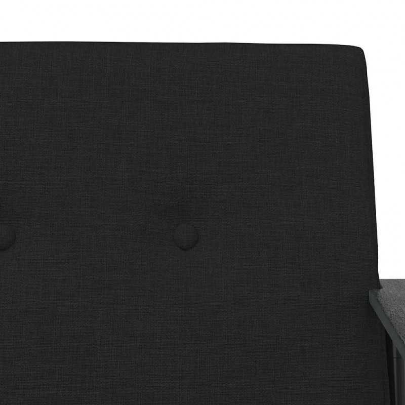 fotel Czarny 59 x 75 x 78 cm tkanina