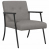 fotel Ciemnoszary 59 x 75 x 78 cm tkanina