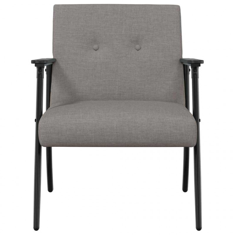 fotel Ciemnoszary 59 x 75 x 78 cm tkanina