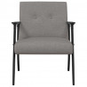 fotel Ciemnoszary 59 x 75 x 78 cm tkanina