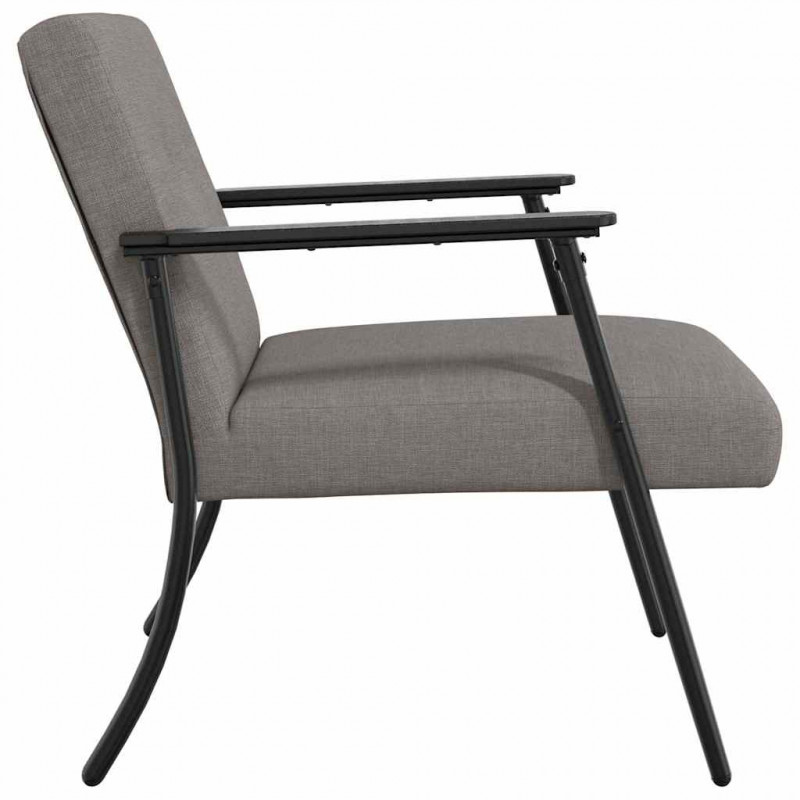 fotel Ciemnoszary 59 x 75 x 78 cm tkanina