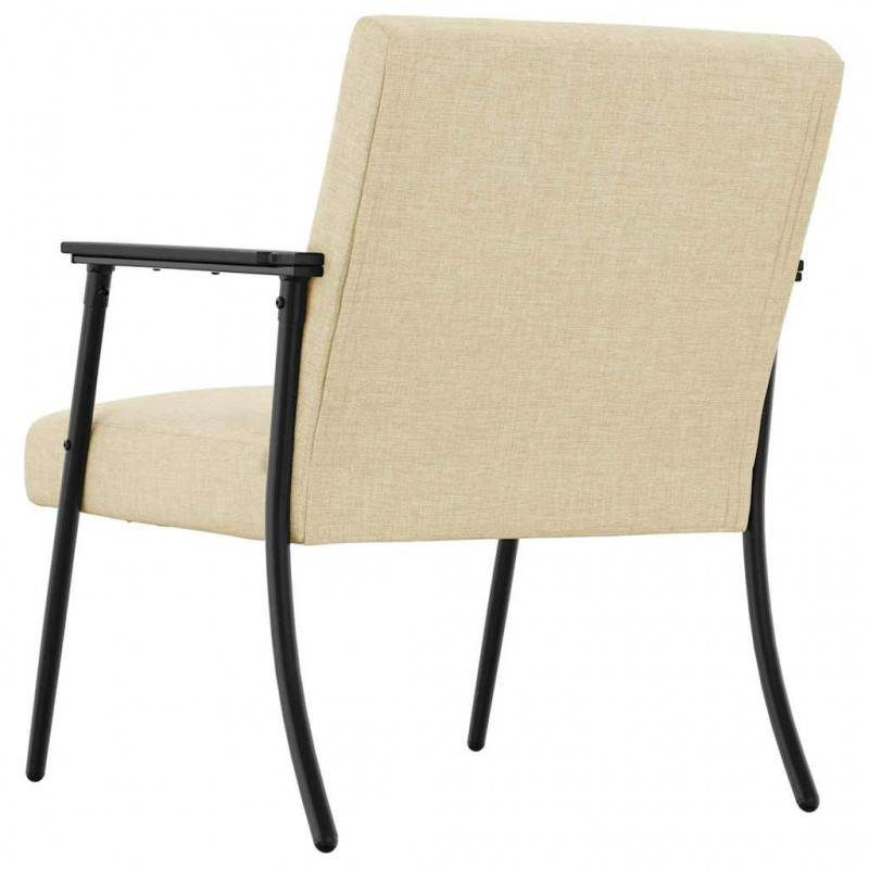 fotel Kremowy 59 x 75 x 78 cm tkanina