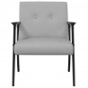 fotel Szary chmur 59 x 75 x 78 cm tkanina