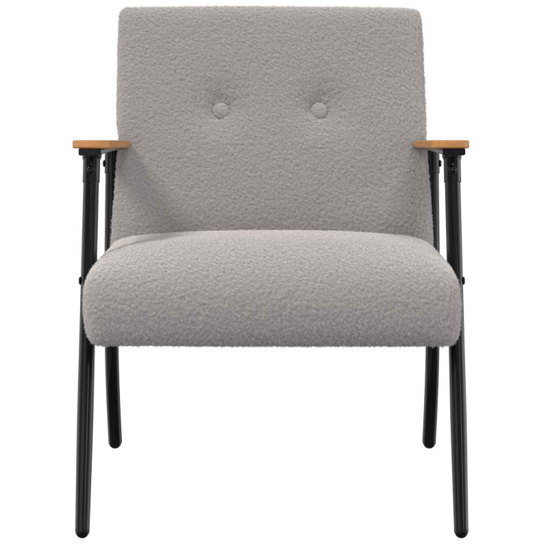 fotel Jasnoszary 59 x 75 x 78 cm