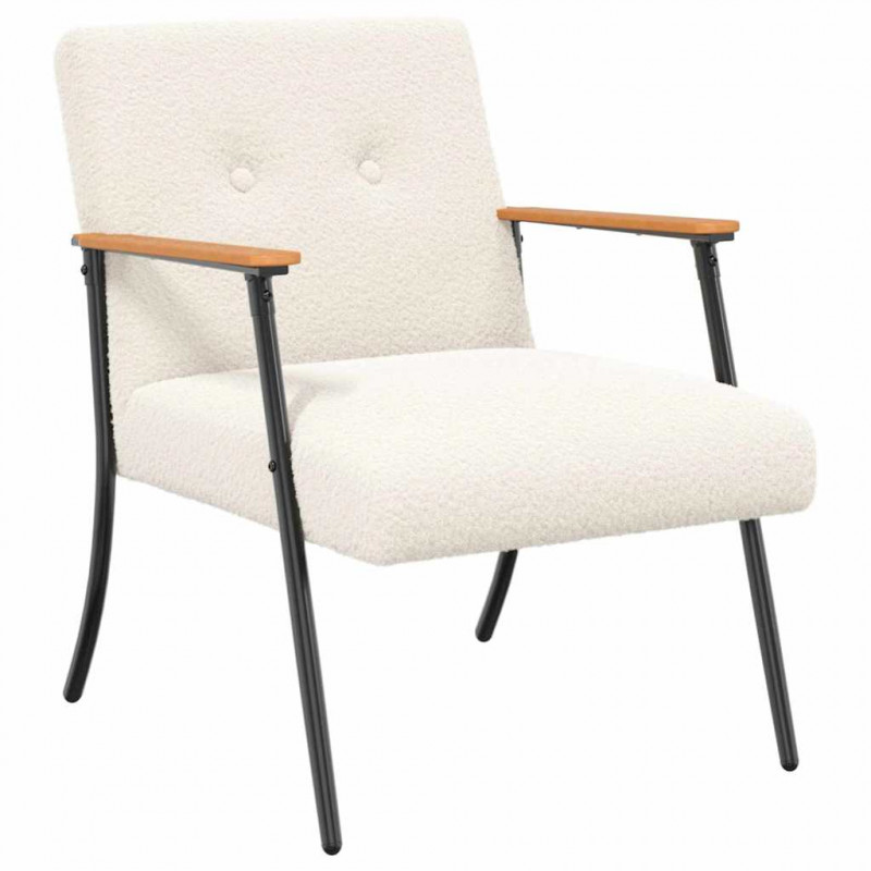 fotel Kremowy 59 x 75 x 78 cm