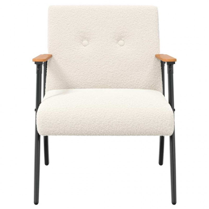fotel Kremowy 59 x 75 x 78 cm
