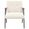 fotel Kremowy 59 x 75 x 78 cm