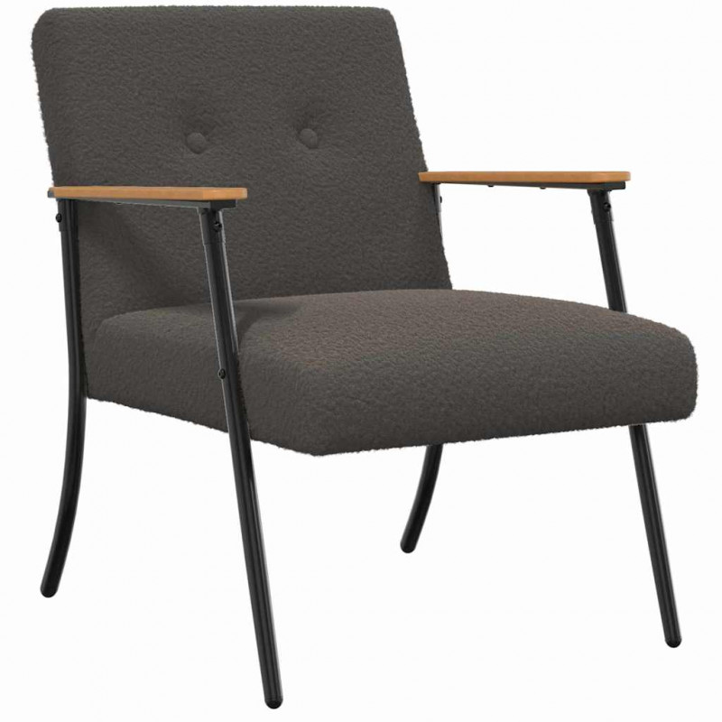 fotel Ciemnoszary 59 x 75 x 78 cm