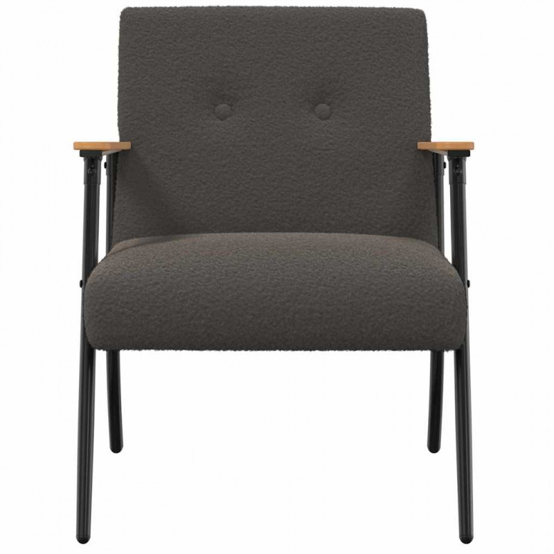fotel Ciemnoszary 59 x 75 x 78 cm