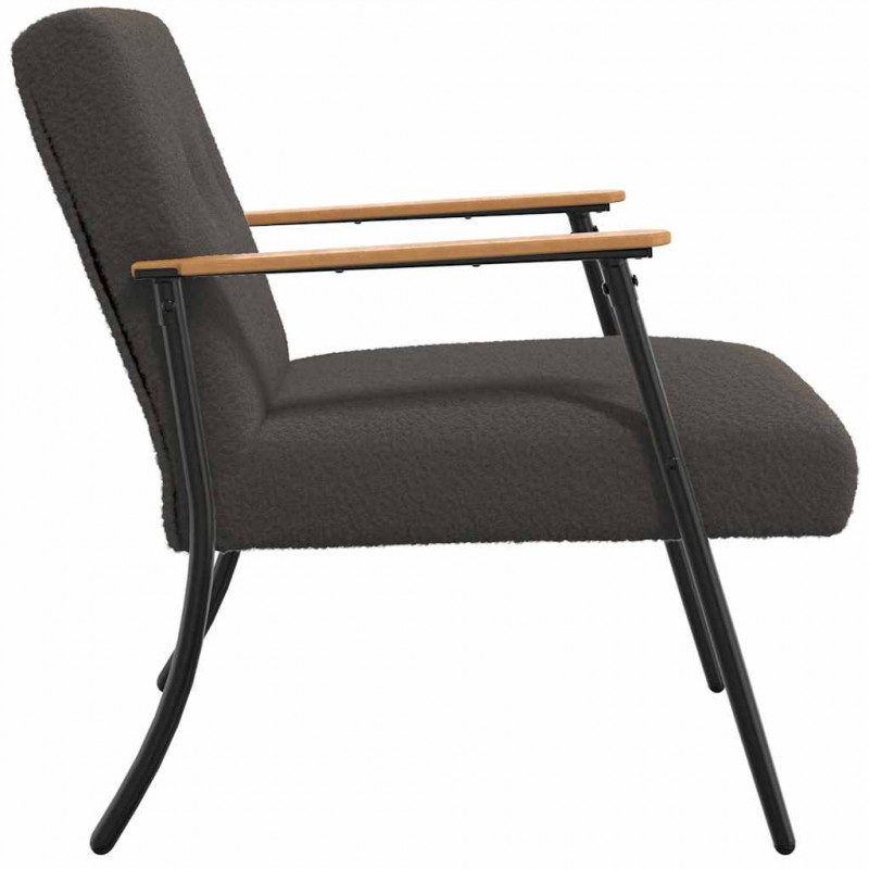 fotel Ciemnoszary 59 x 75 x 78 cm
