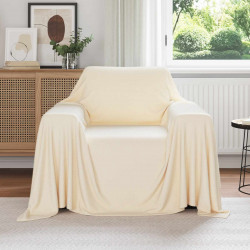 Koce narzutowe 6 pcs Kremowy 210 x 140 cm Polar