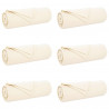 Koce narzutowe 6 pcs Kremowy 210 x 140 cm Polar