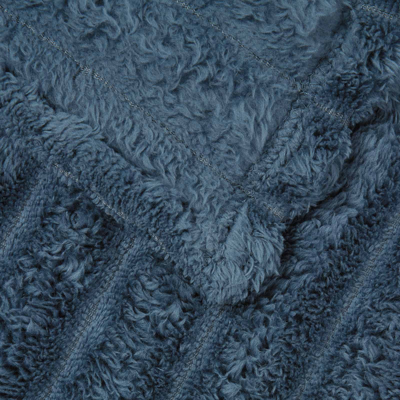 Koc Granatowy 150 x 130 cm Polar