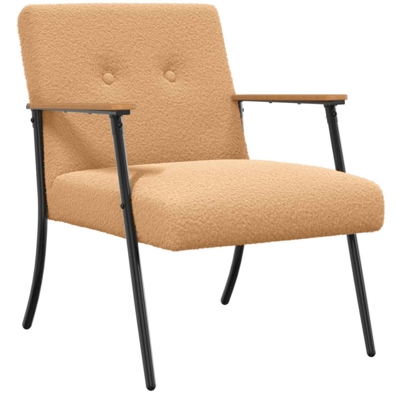 fotel Beżowy 59 x 75 x 78 cm