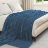 Koc Granatowy 240 x 220 cm Polar