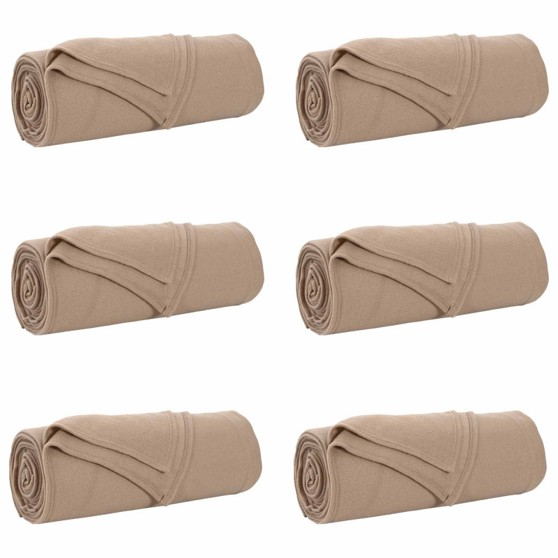 Koce narzutowe 6 pcs Camel 280 x 210 cm Polar