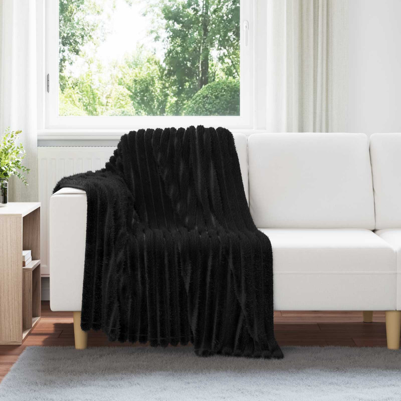 Koc Czarny 150 x 130 cm Polar