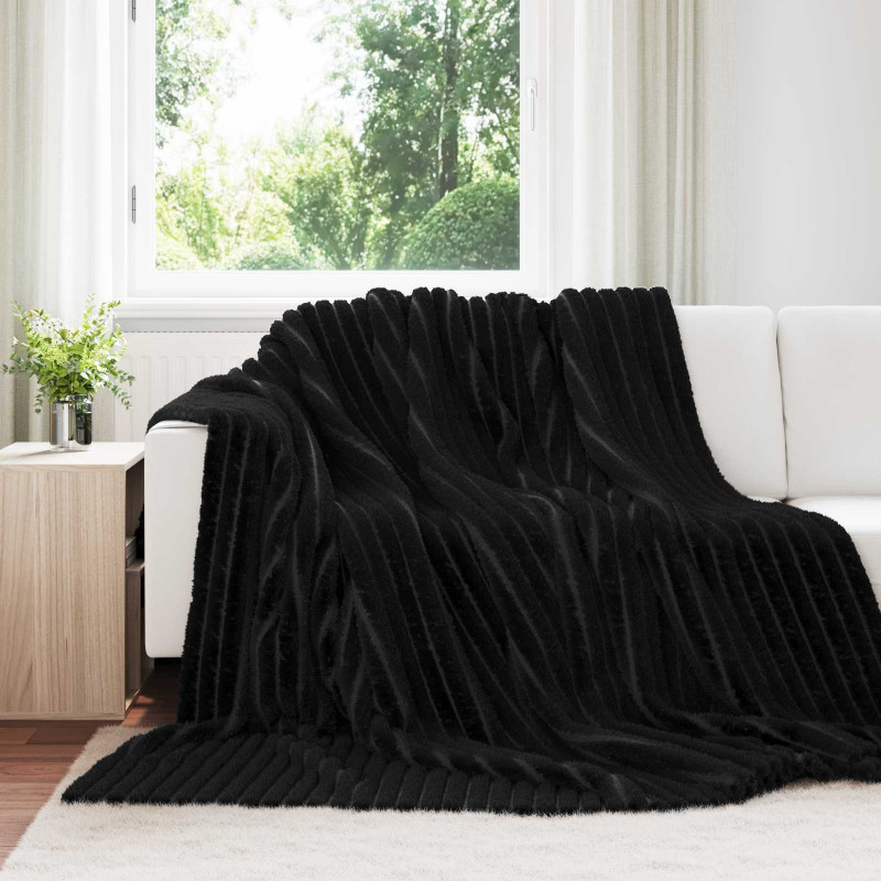 Koc Czarny 240 x 220 cm Polar
