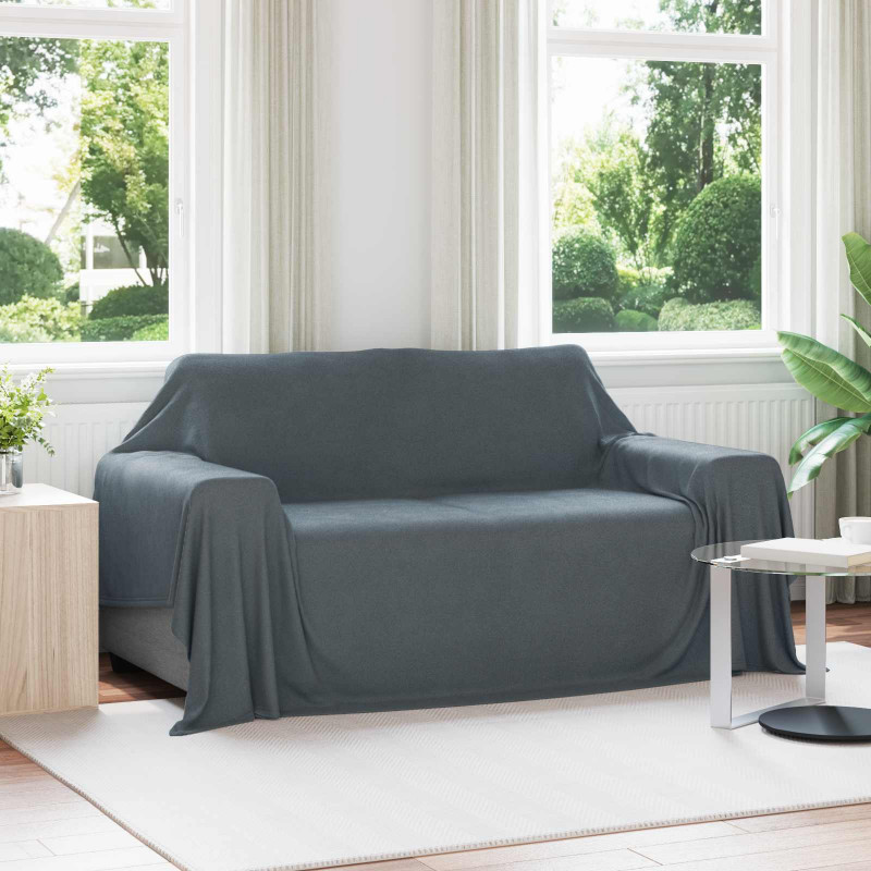 Koce narzutowe 6 pcs Ciemnoszary 280 x 210 cm Polar