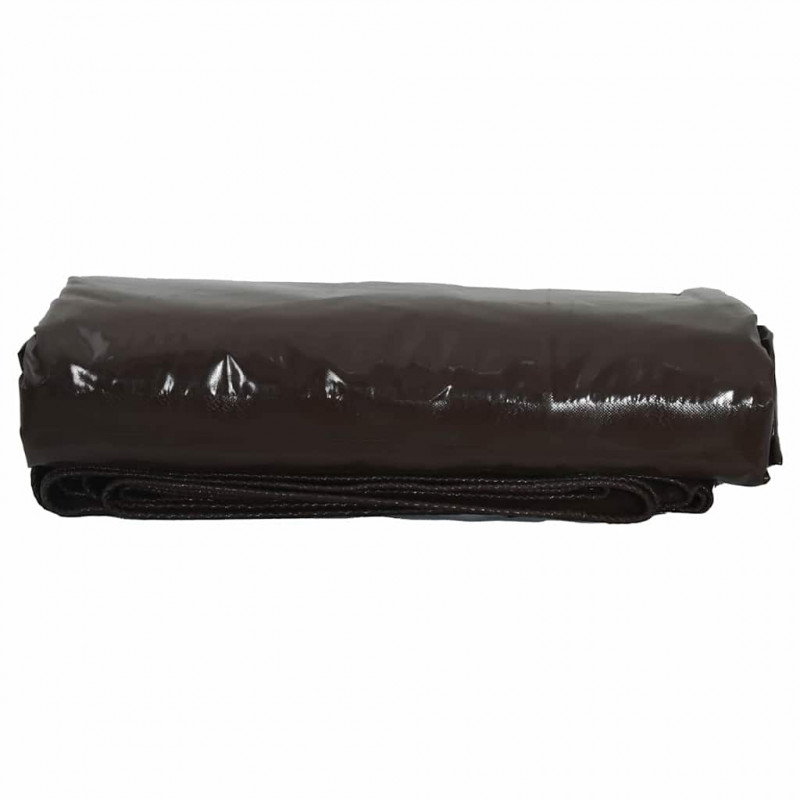 Plandeka 650g / m² Brązowy 4 x 7 m Płótno z powłoką PVC