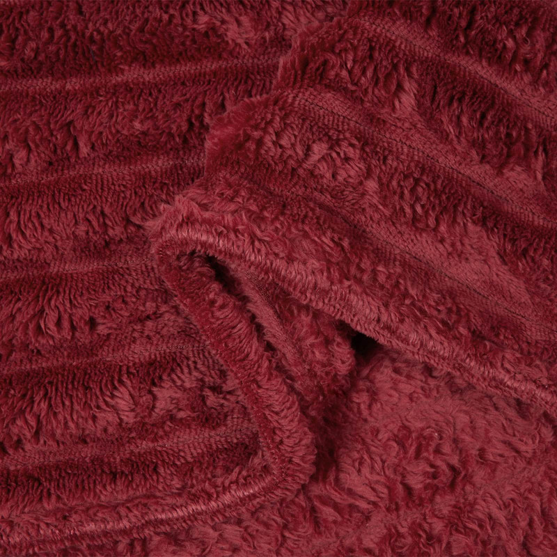 Koc Bordeaux Czerwony 150 x 130 cm Polar