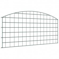 Zestaw Ogrodzenia Stawu 5 pcs Zielony 100 x 50 cm Stal