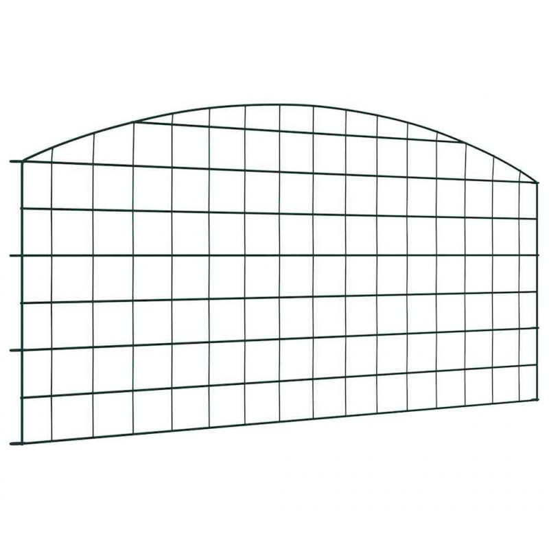 Zestaw Ogrodzenia Stawu 5 pcs Zielony 100 x 50 cm Stal