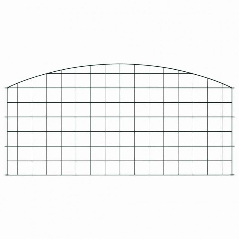 Zestaw Ogrodzenia Stawu 5 pcs Zielony 100 x 50 cm Stal