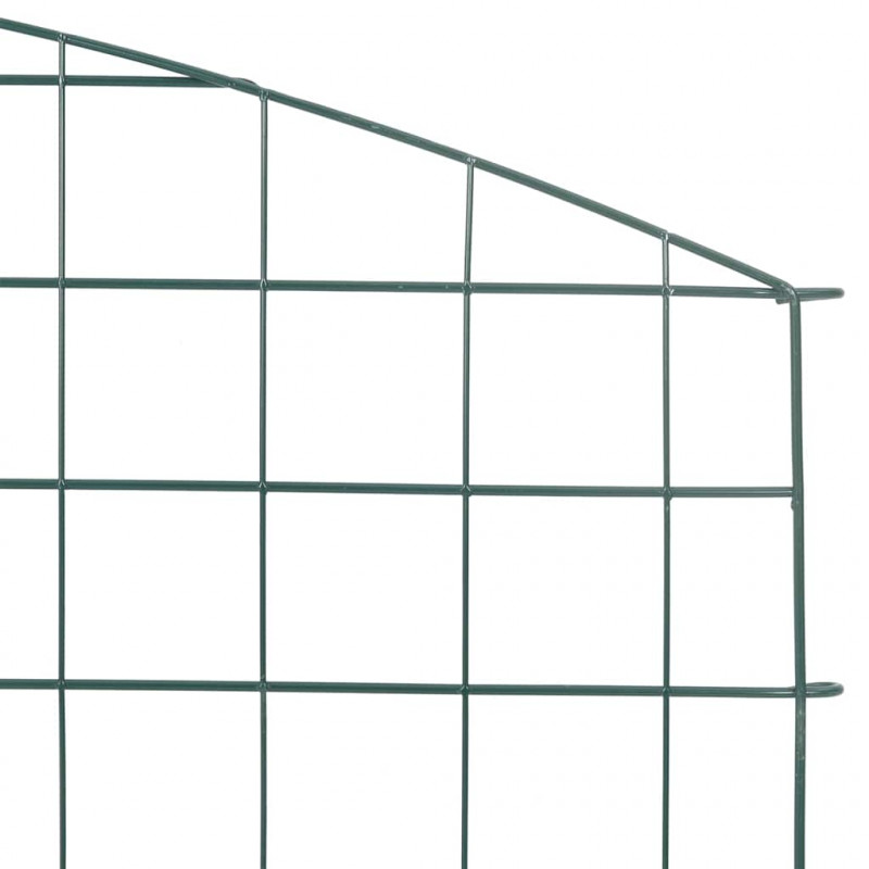 Zestaw Ogrodzenia Stawu 5 pcs Zielony 100 x 50 cm Stal