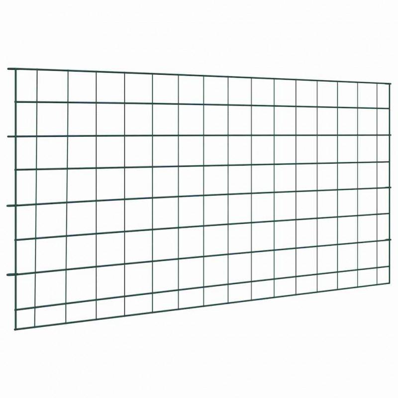 Zestaw Ogrodzenia Stawu 5 pcs Zielony 100 x 50 cm Stal