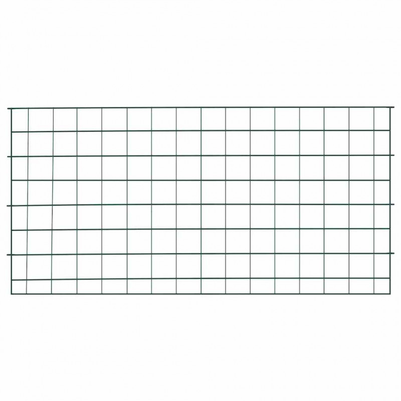 Zestaw Ogrodzenia Stawu 5 pcs Zielony 100 x 50 cm Stal