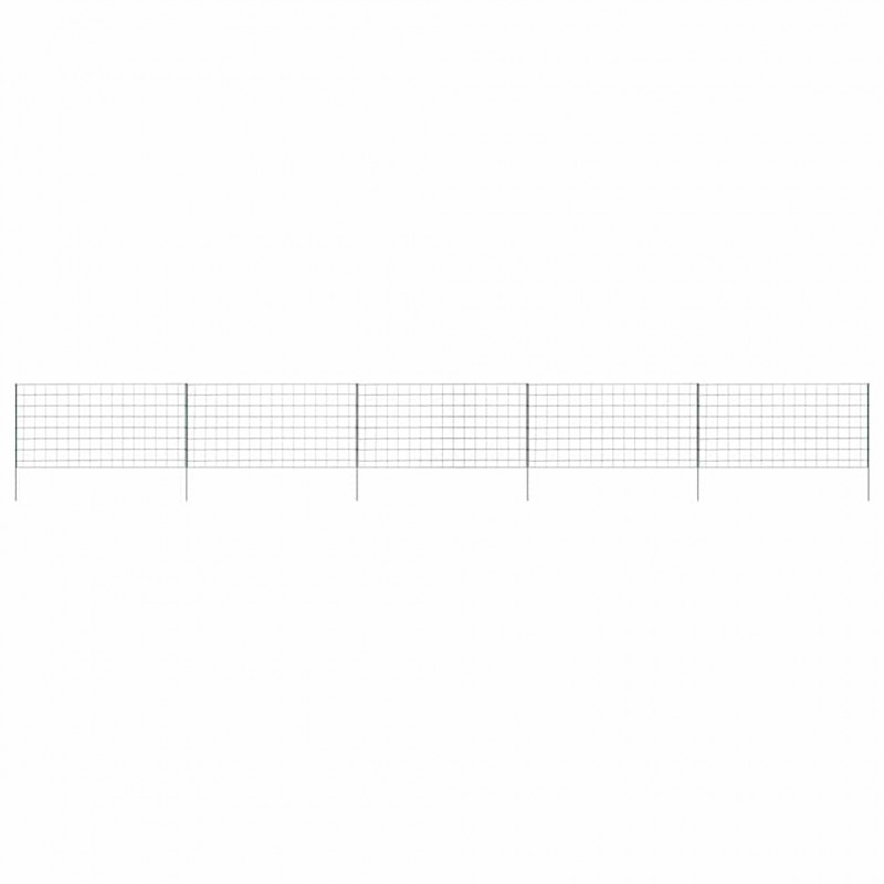 Zestaw Ogrodzenia Stawu 5 pcs Zielony 100 x 50 cm Stal