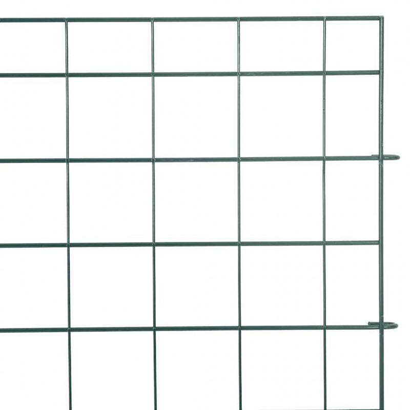 Zestaw Ogrodzenia Stawu 5 pcs Zielony 100 x 50 cm Stal