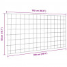 Zestaw Ogrodzenia Stawu 5 pcs Zielony 100 x 50 cm Stal
