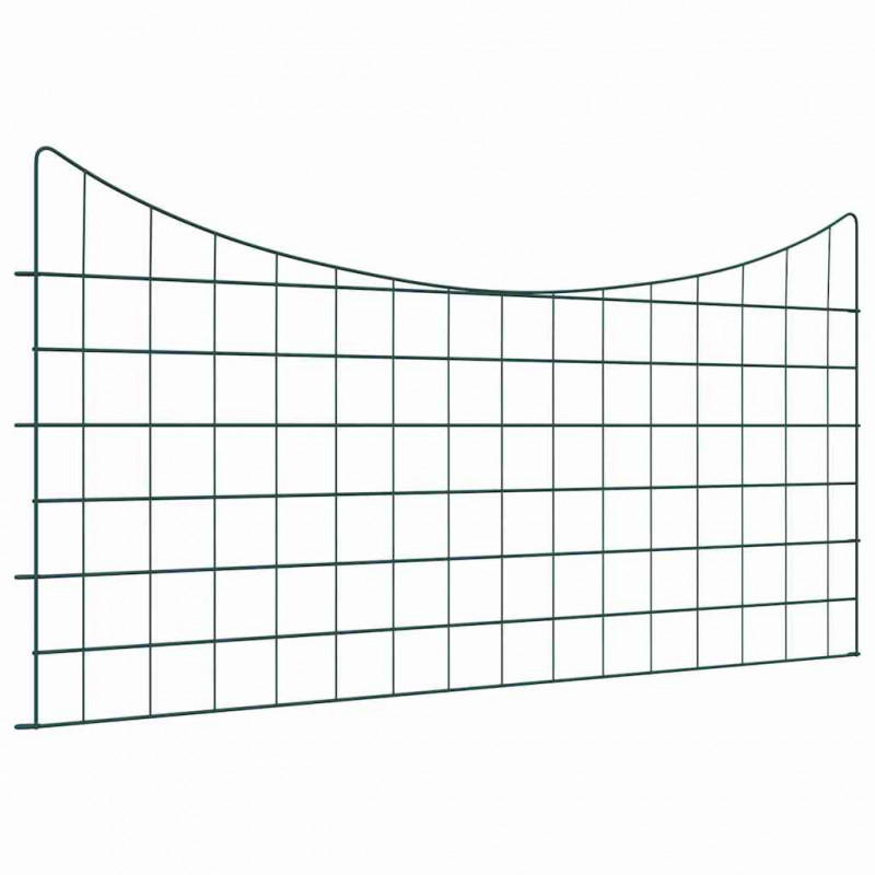 Zestaw Ogrodzenia Stawu 5 pcs Zielony 100 x 50 cm Stal