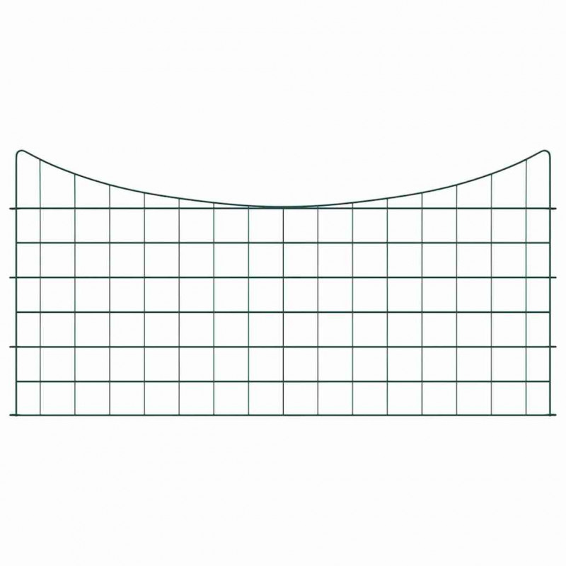 Zestaw Ogrodzenia Stawu 5 pcs Zielony 100 x 50 cm Stal