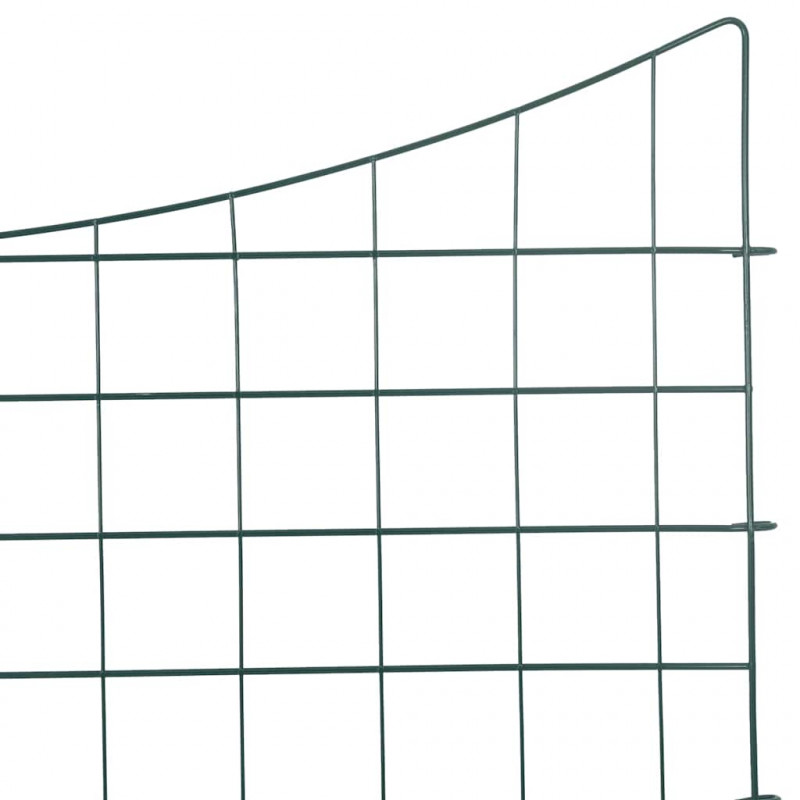 Zestaw Ogrodzenia Stawu 5 pcs Zielony 100 x 50 cm Stal