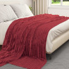 Koc Bordeaux Czerwony 240 x 220 cm Polar