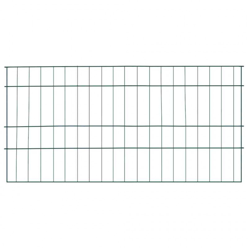 Zestaw Ogrodzenia Stawu 5 pcs Zielony 100 x 50 cm Stal