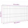 Zestaw Ogrodzenia Stawu 5 pcs Zielony 100 x 50 cm Stal