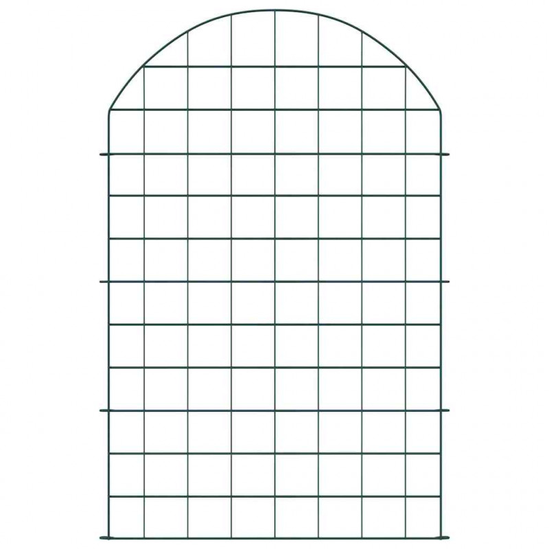 Zestaw Ogrodzenia Stawu 8 pcs Zielony 50 x 80 cm Stal
