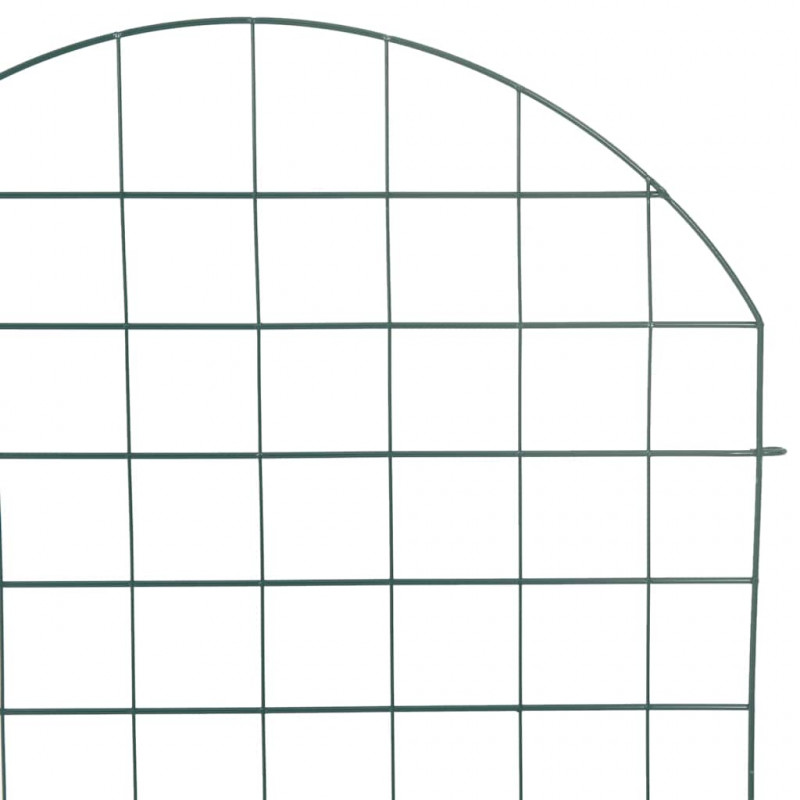 Zestaw Ogrodzenia Stawu 8 pcs Zielony 50 x 80 cm Stal