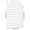 Zestaw Ogrodzenia Stawu 8 pcs Zielony 50 x 80 cm Stal